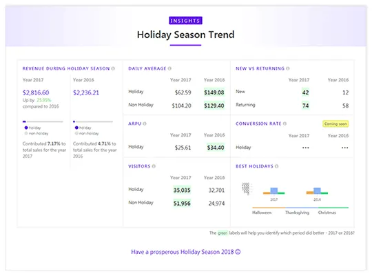 Putler holiday season sales insights