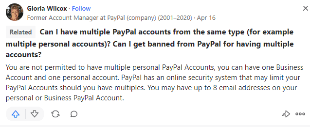 PayPal account manager’s advice