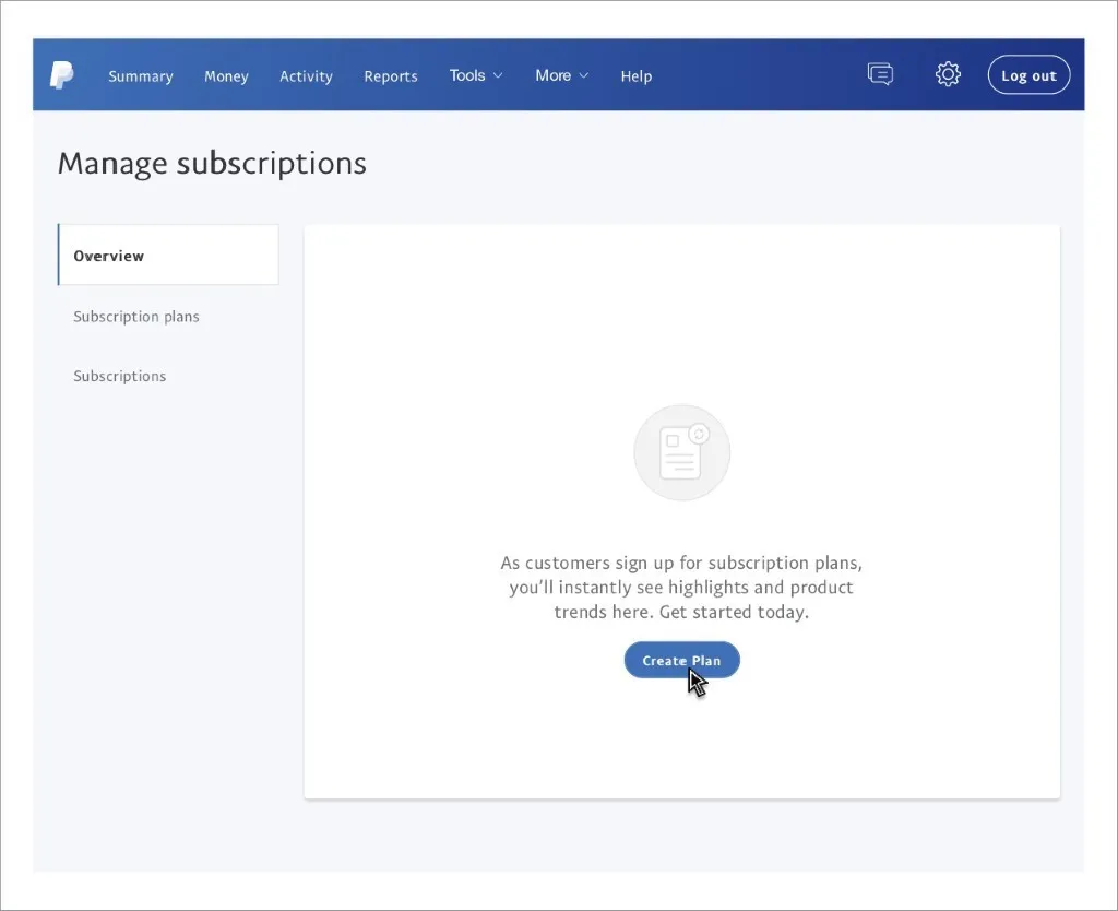 PayPal Subscriptions Setup Step 1