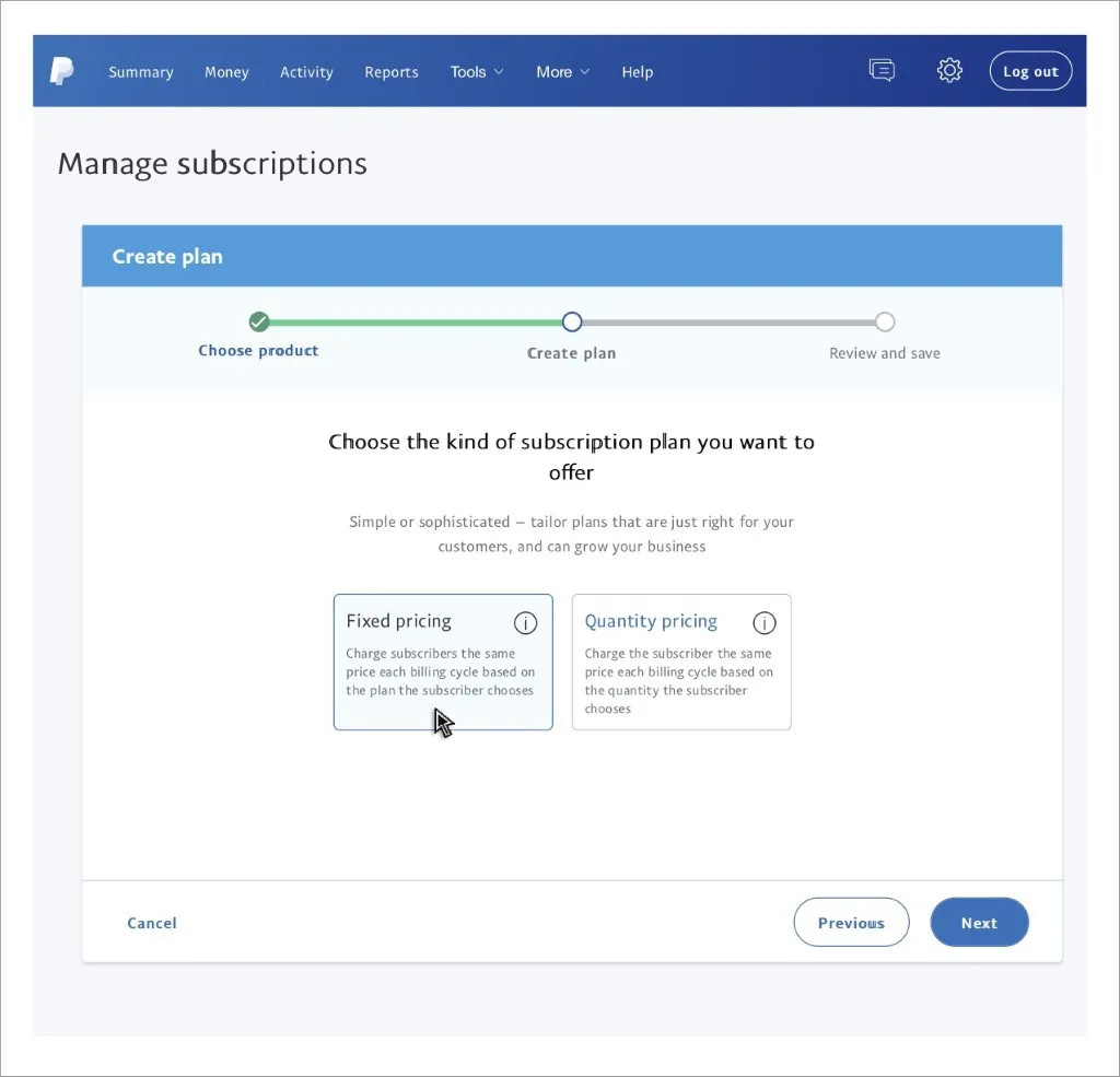 PayPal Subscriptions Setup Step 3