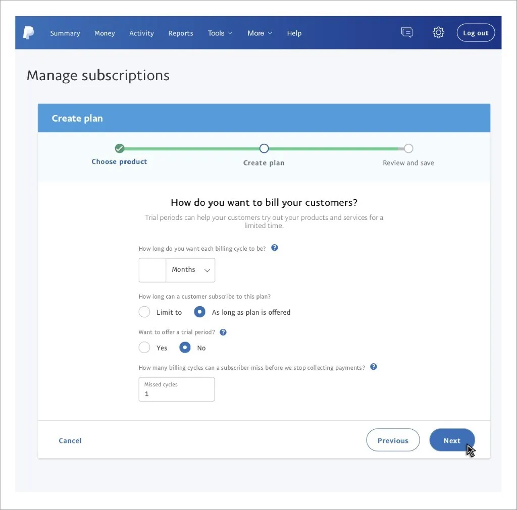 PayPal Subscriptions Setup Step 6