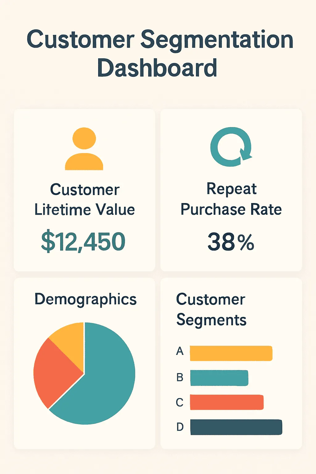 Customer segmentation dashboard example
