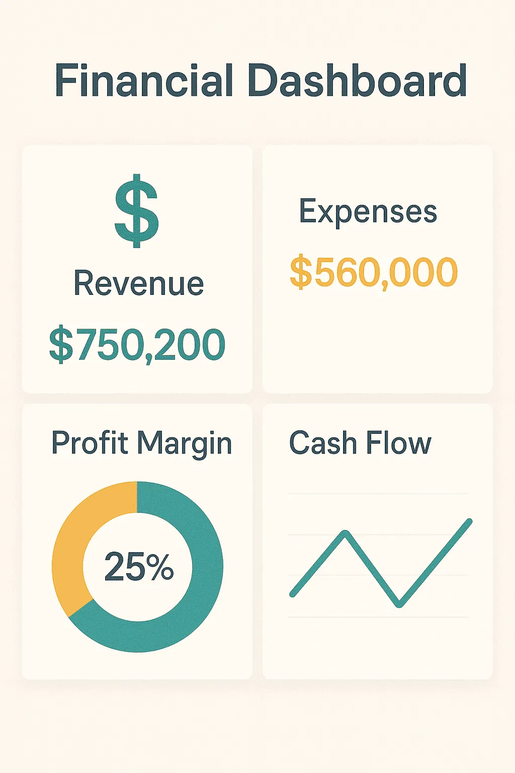Financial dashboard example