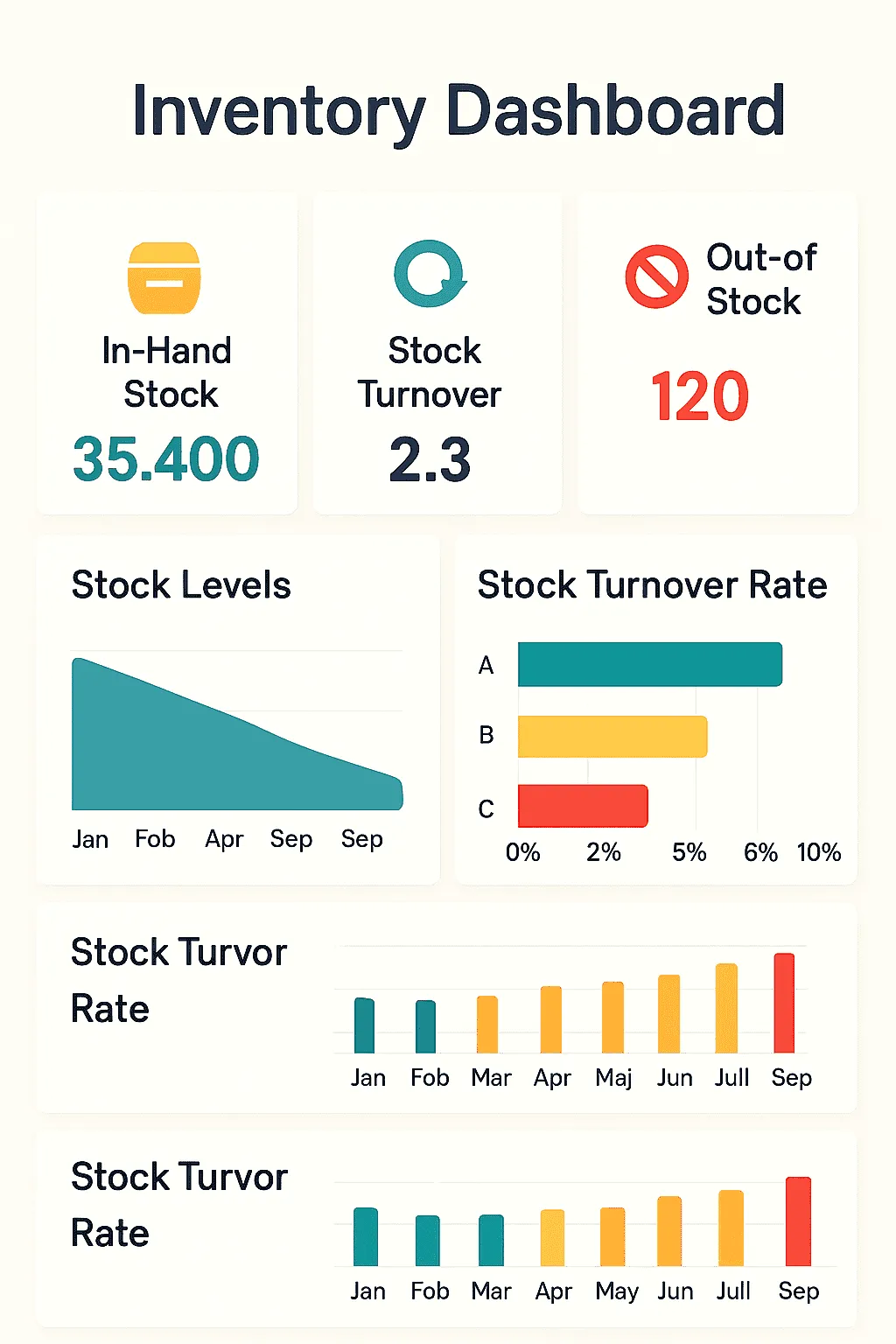 Inventory dashboard example