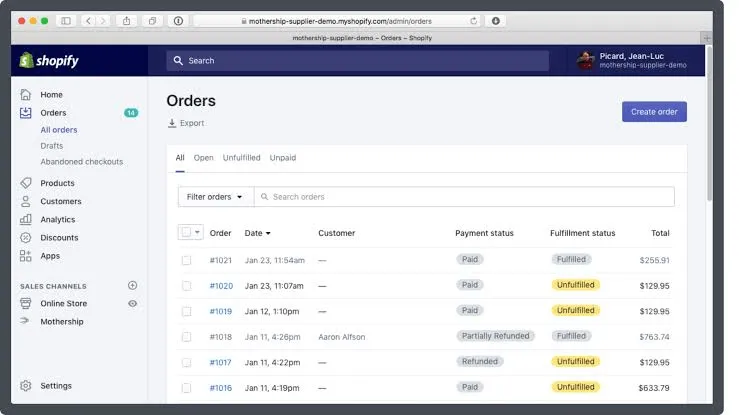How to export products in Shopify