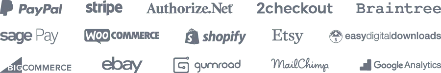 Putler integrates with many payment gateways, eCommerce platforms, Google Analytics and other services